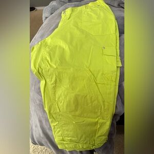 Neon Yellow Women's Capris